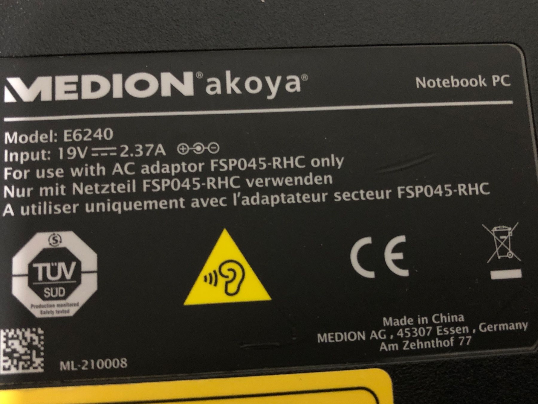Medion Notebook: Laptop Medion akoya, Bildschirm kaputt – Difettoso da Biel-Bienne venduto da alos07 3