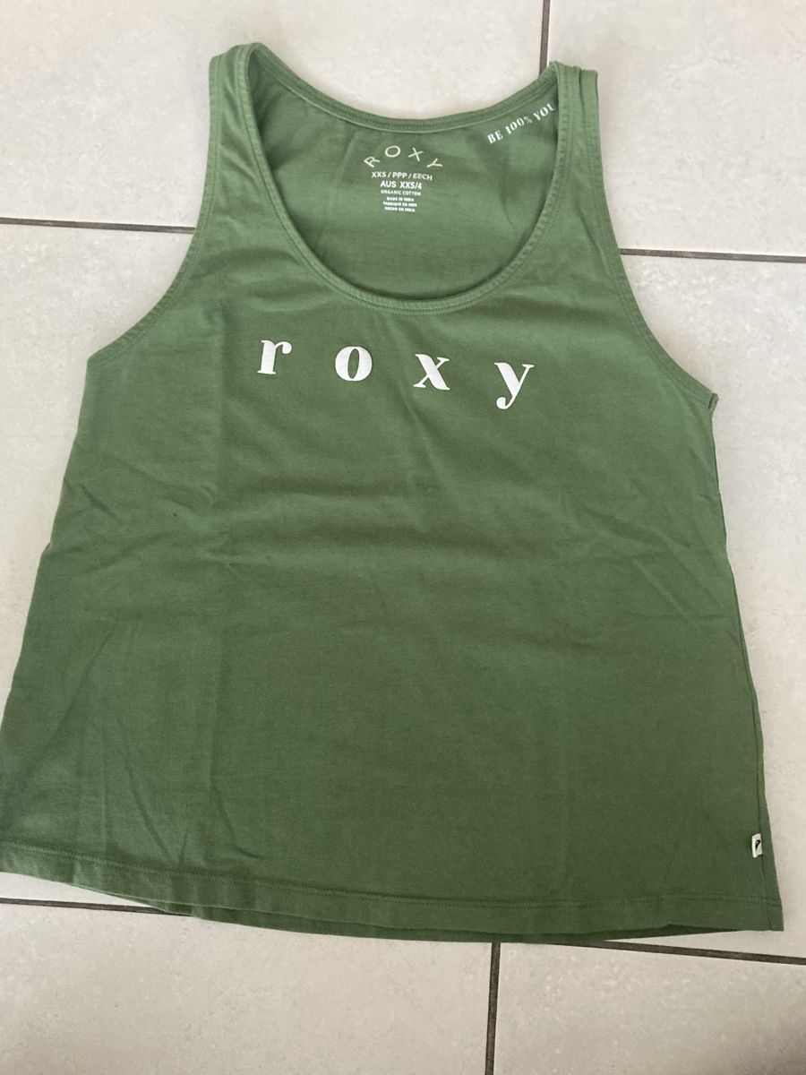Roxy Camicette, T-shirt & Top: Roxy Top Olivgrün Mädchen XXS – Usato da Baar venduto da Flobee