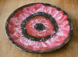 rar 70s Schale Teller Keramik vintage mid century fat lava