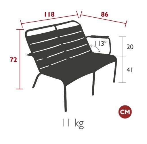Fermob Poltrone: LUXEMBOURG TIEFER SESSEL DUO – Nuovo (secondo la descrizione) da Spreitenbach venduto da VelopaSPR 1