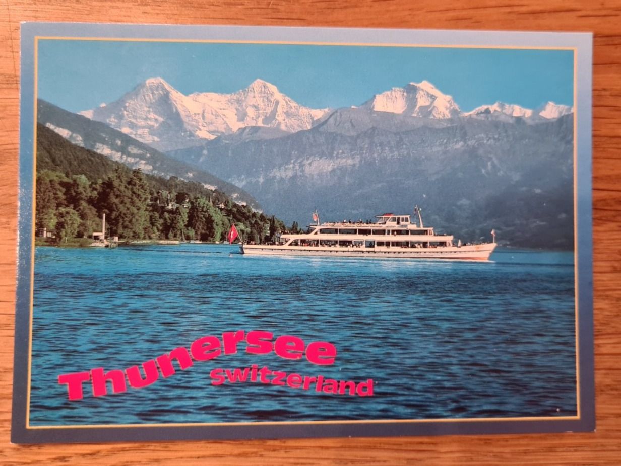 Cartoline postali: Thunersee mit Schiff "Blümlisalp", Ansichtskarte – Nuovo (secondo la descrizione) da Winkel venduto da Heuresis