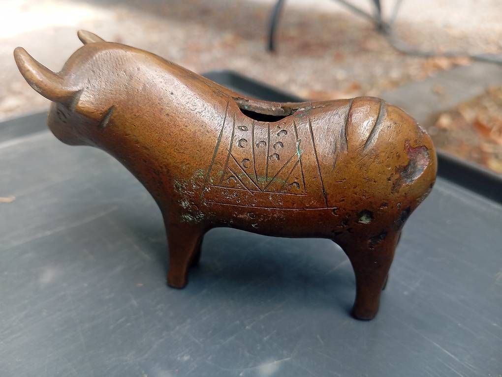 Figuren: Bronzestier Figur , Bolivien,antik – Gebraucht aus Basel von Petergunn 2