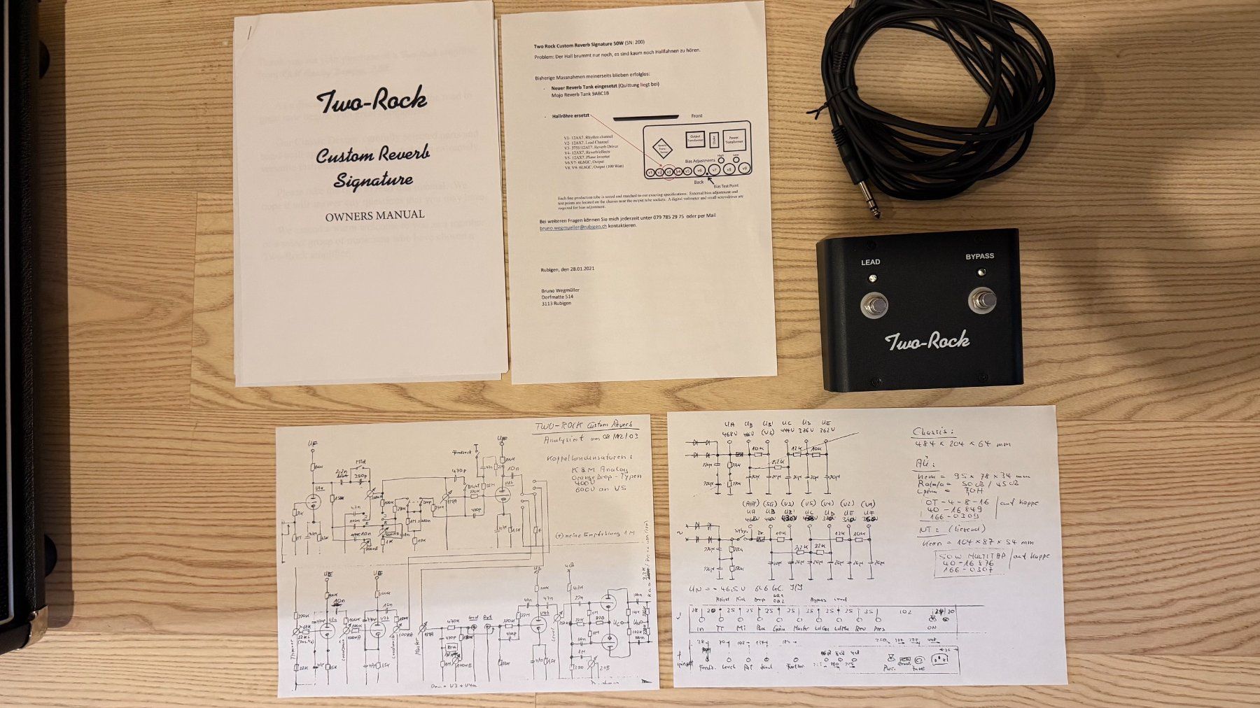 Two-Rock Amplificateurs: Two-Rock Custom Reverb Signature V2 – Neuf (Voir description) à Stettlen par musicman_68 9
