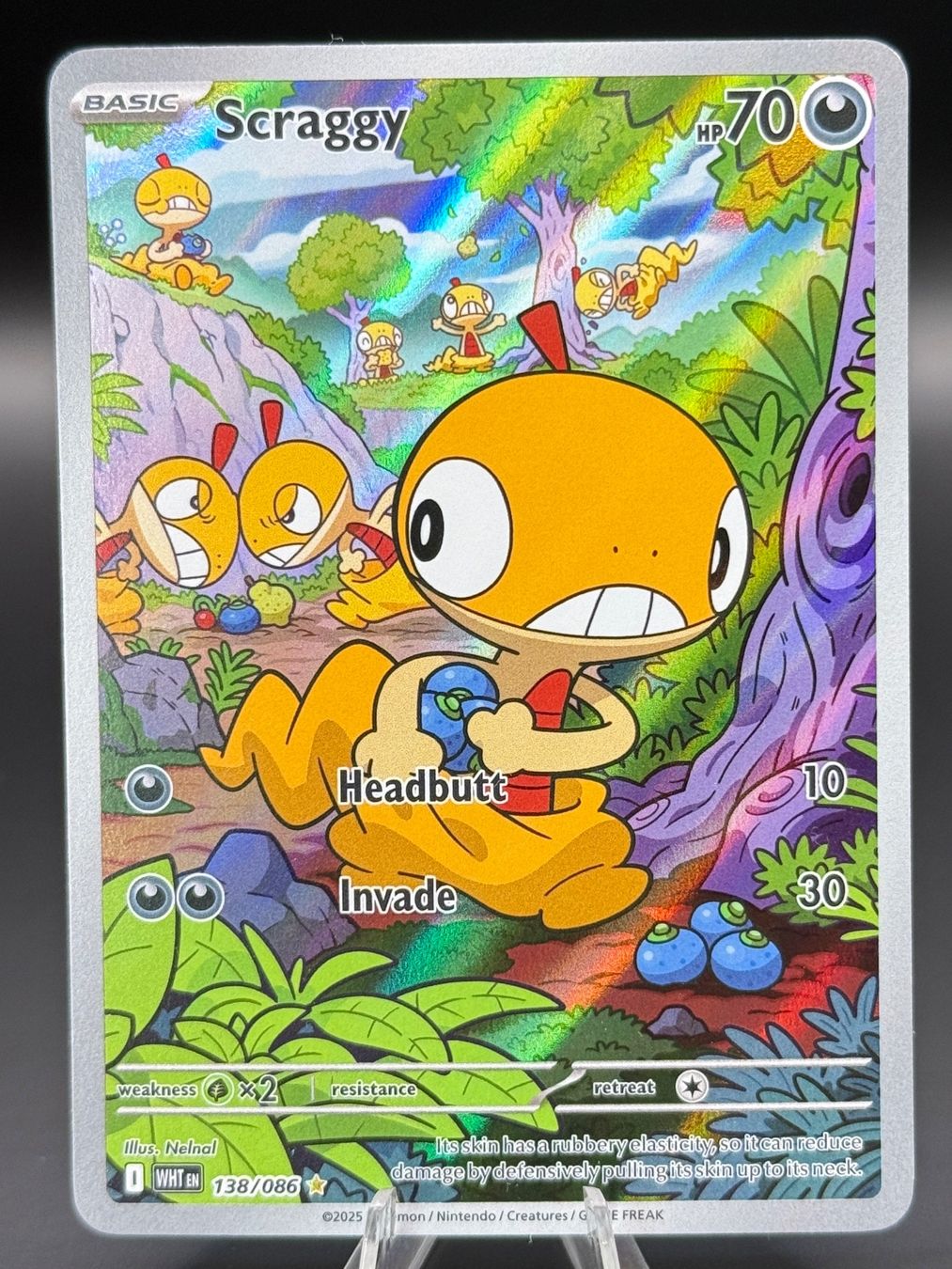 Pokémon Carte collezionabili: Scraggy 138/086 EN White Flare – Nuovo (secondo la descrizione) da Langenthal venduto da TheCrib