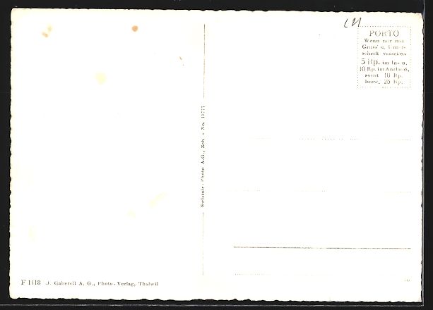 Cartes postales: Hüswil /Luz., Ortsansicht mit Eisenbahn – D'occasion à Berlin par bartko-reher 1