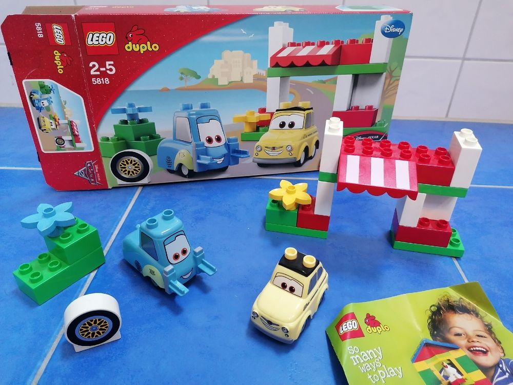 Lego Duplo 5818 Cars 2 Pixar film. Guido und Luigi. Komplett | Kaufen ...