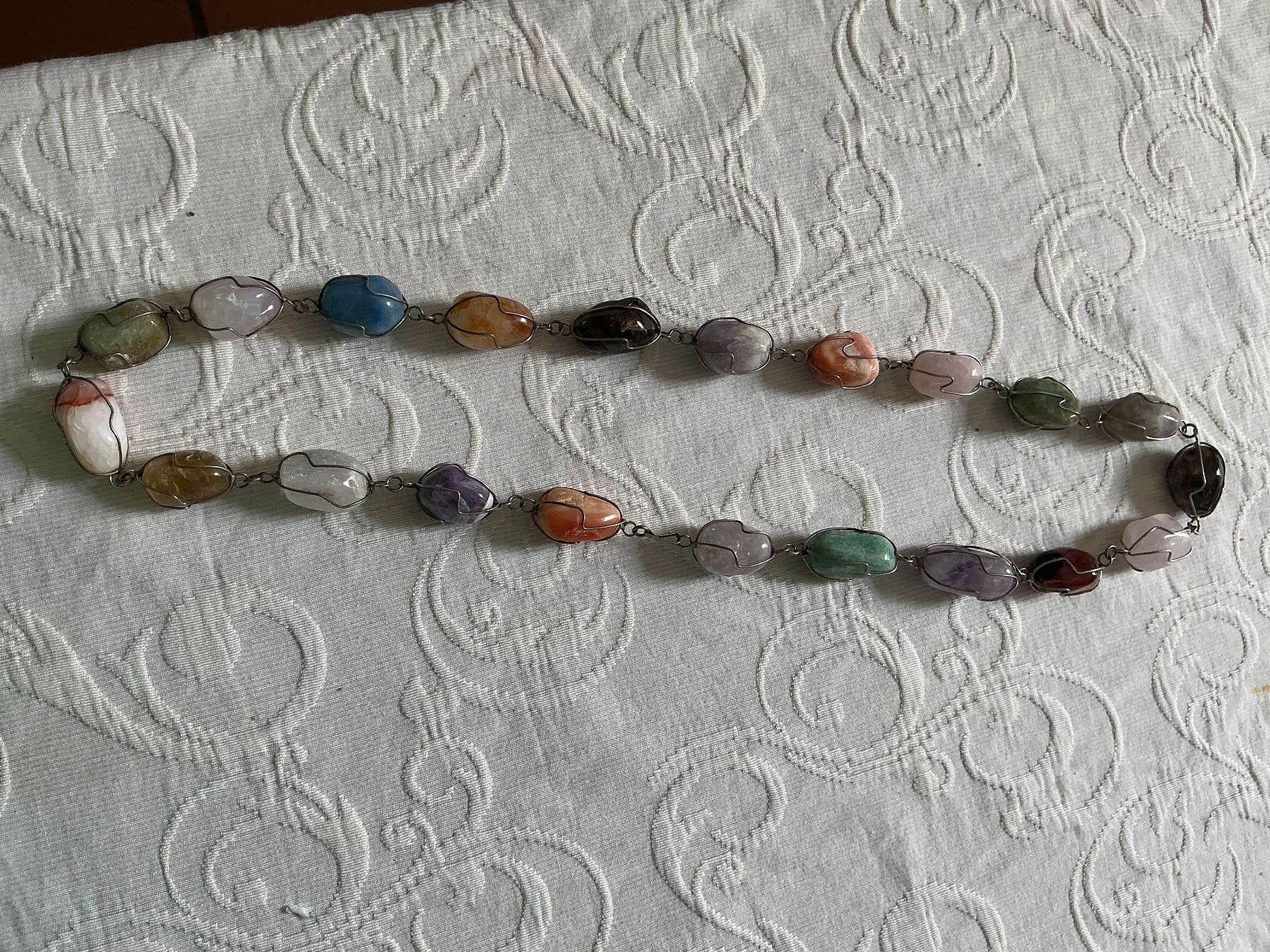 Catenine: Halskette mit bunten Steinen – Usato da Wettingen venduto da Andres54 2