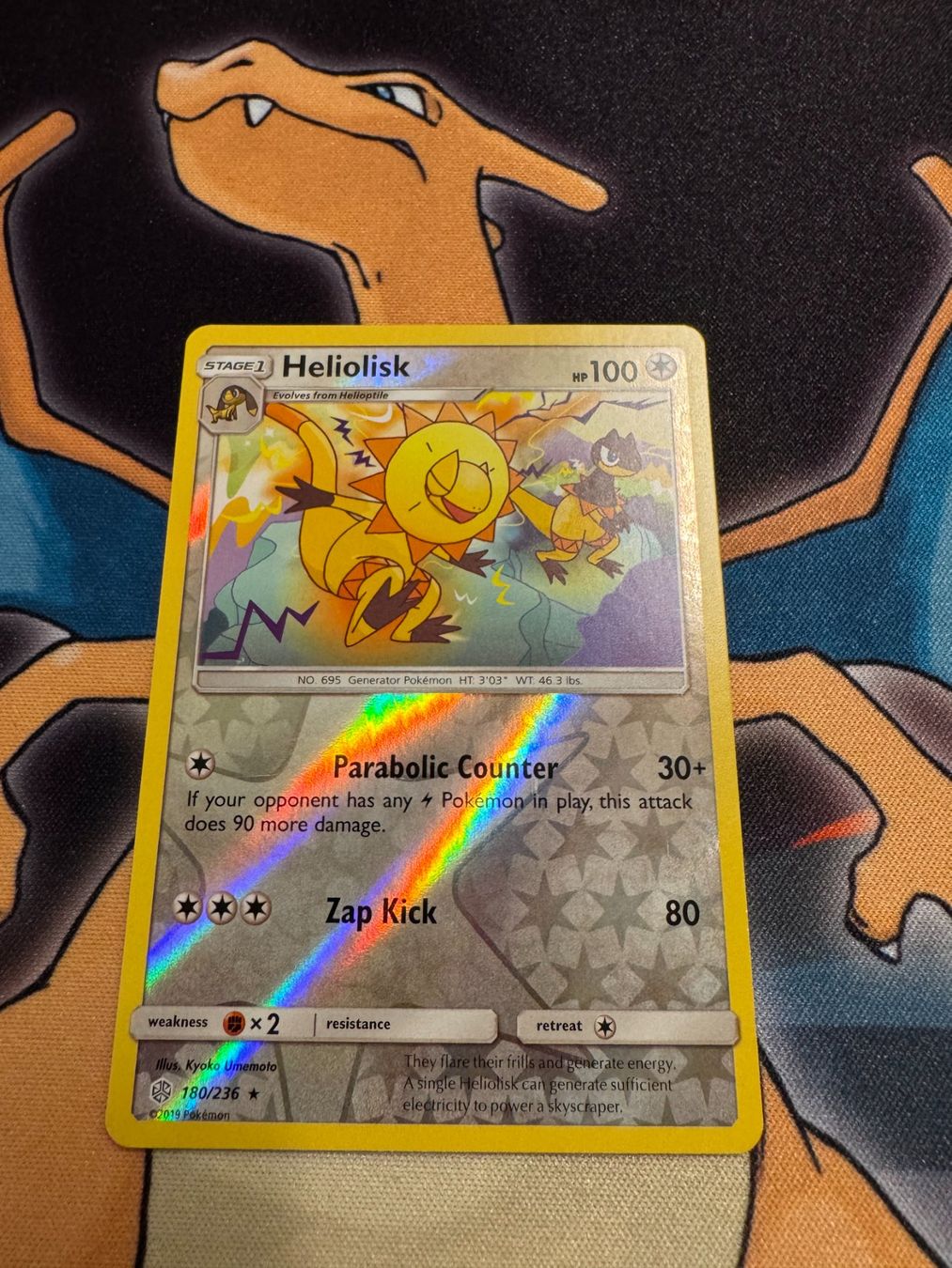 Pokémon Sammelbilder & Trading cards: Heliolisk (CEC 180) - Reverse Holo - Cosmic Eclipse – Neu (gemäss Beschreibung) aus Bülach von Pfrenzel