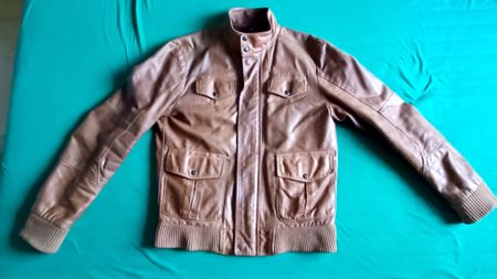 Lederjacke M braun