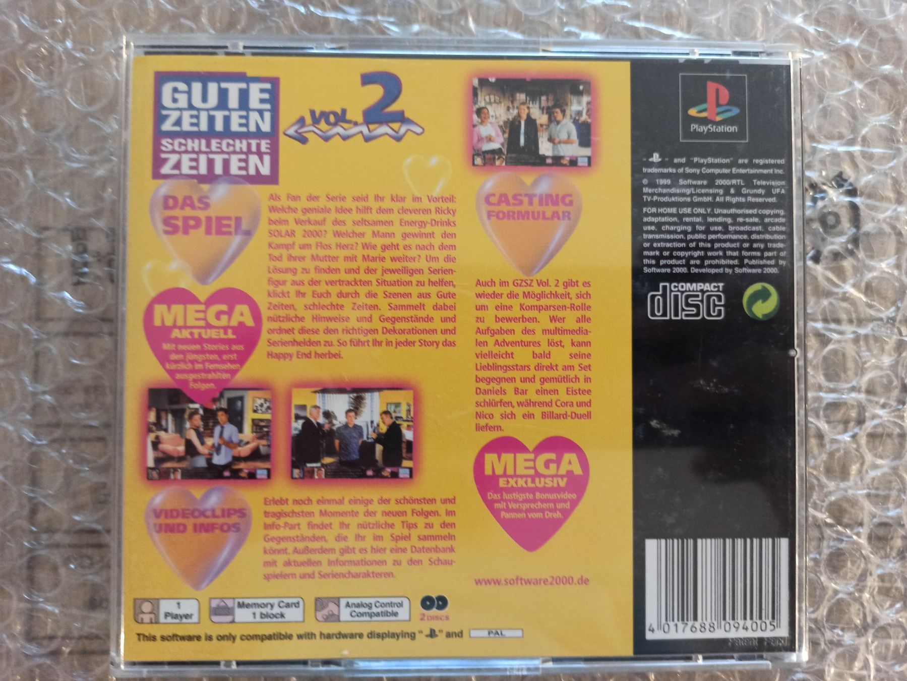 Giochi: Gute Zeiten Schlechte Zeiten Vol. 2 PS1 – Usato da Oberweningen venduto da mar_87mx 1