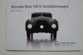 Mercedes-Benz 540 K Stromlinienwagen Prospekt
