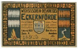 Notgeld "50 Pfennig. Eckernförde 1921"