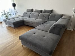 Sofa grau ausziehbar