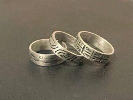 Ring Set aus Metall ✨🇬🇧✨