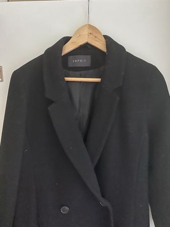 Manteau noir Esprit double boutonnage taille S bon état