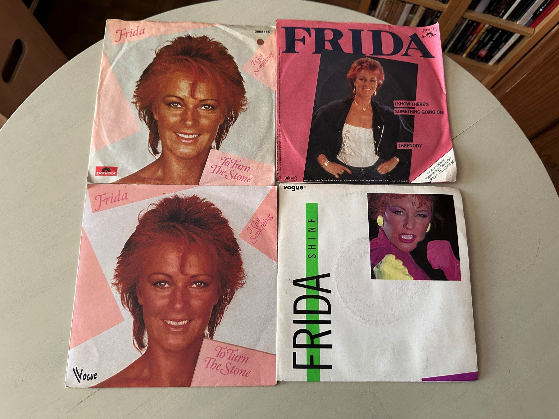 Dischi in vinile: FRIDA ABBA rare Singles Kult Top Hit Vouge differnd Covers – Usato da Basel venduto da Partridge