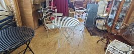 Charmantes Bistro-Set auf klappt,Vintage Stil neu. (nov791)