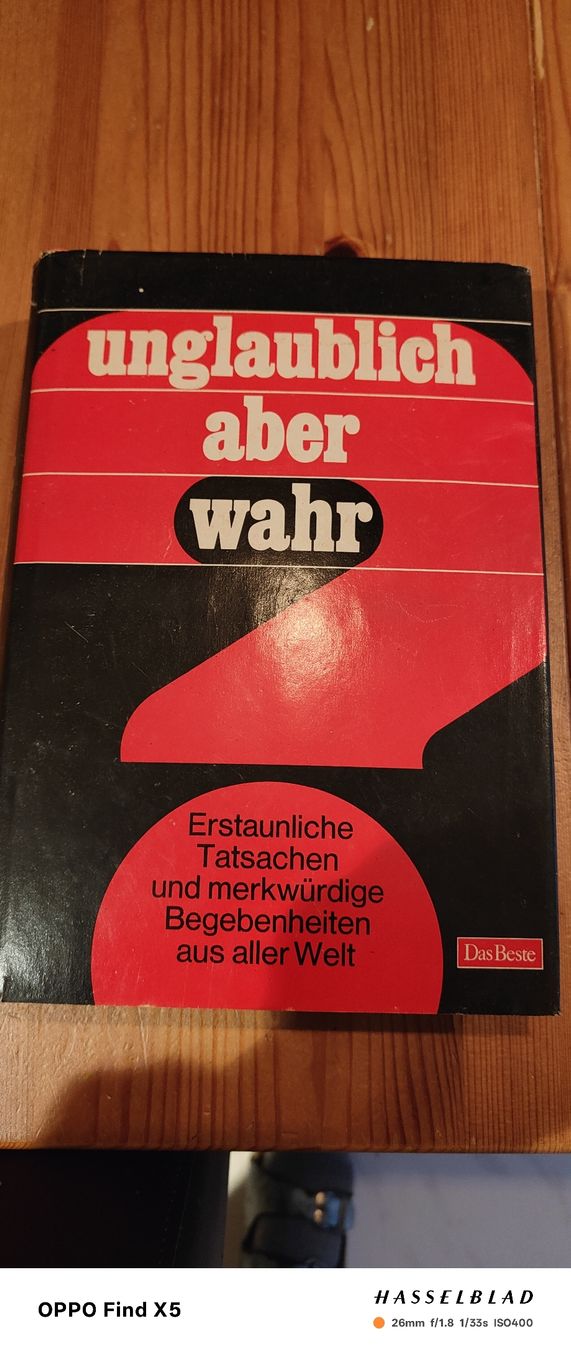 Bücher: unglaublich aber wahr – Gebraucht aus Volken von katz5