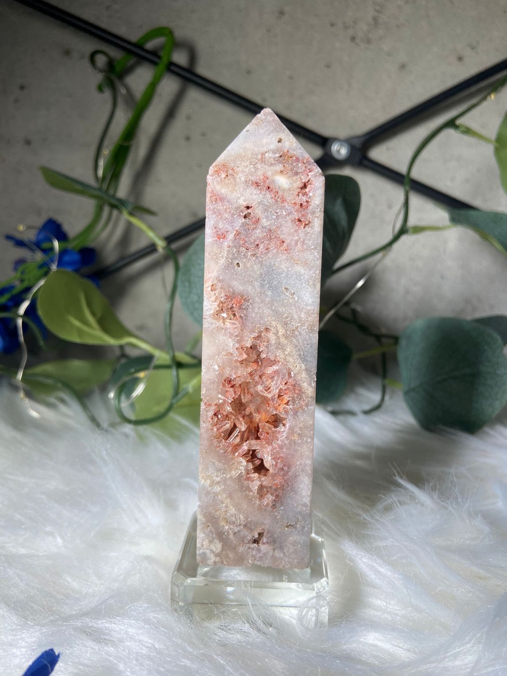 Minerali & Pietre curative: Pinker Achat mit rotem Quarz – Usato da Neuheim venduto da m.hald