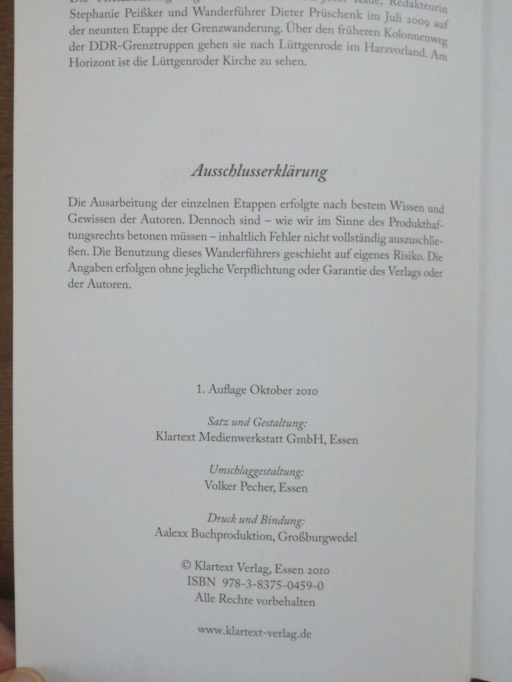 Bücher: Grenzwanderung  ` – Neu (gemäss Beschreibung) aus Zürich von Tolima194 1