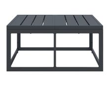 Gartentisch anthrazit Aluminium L 70cm B 70cm H 32cm neu