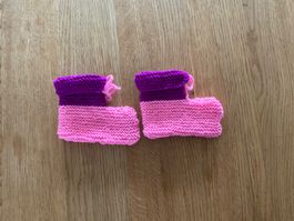 Handgestrickte Babyfinkli Bebesocken