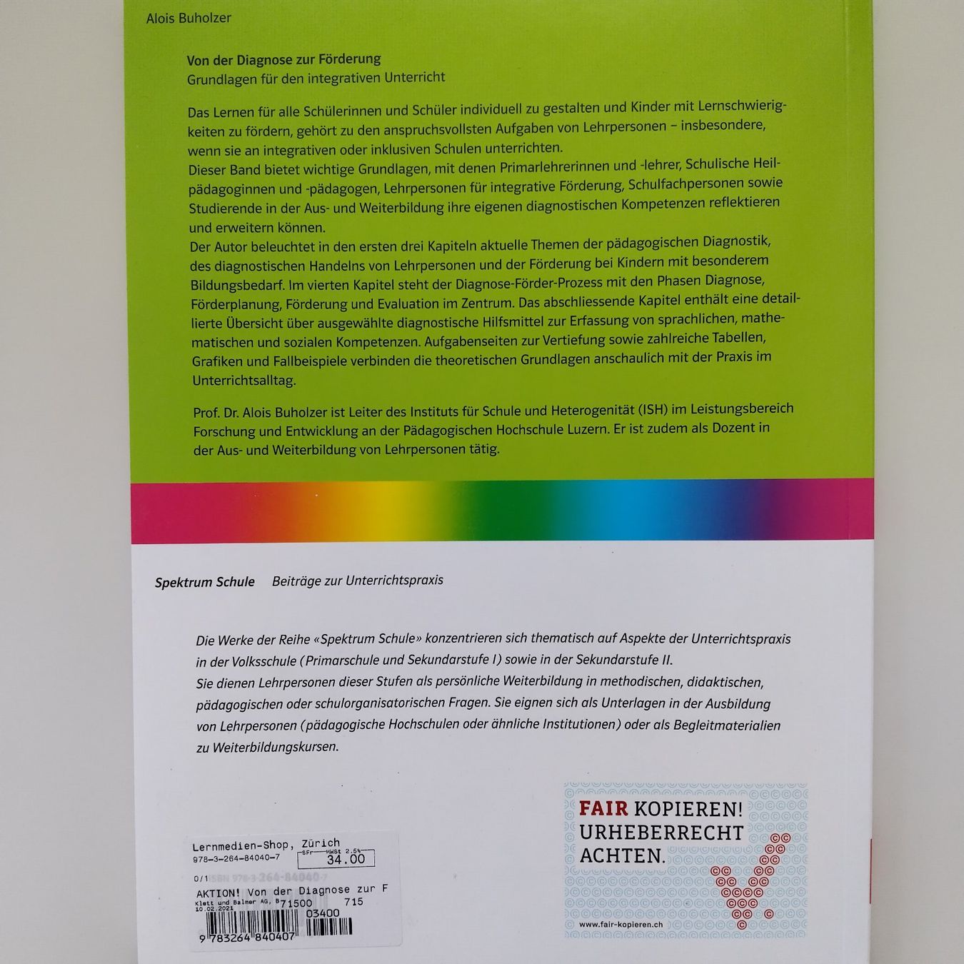 Libri: Von der Diagnose zur Förderung – Nuovo (secondo la descrizione) da Winterthur venduto da Gothlady 1
