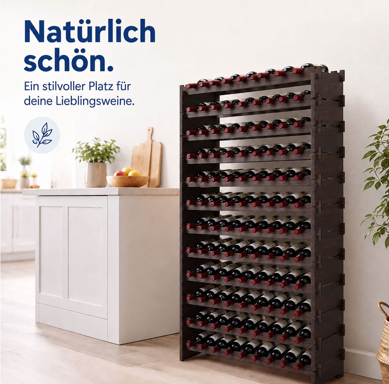 Regale: Stapelbar Weinregal Bambus – Neu und originalverpackt aus Bülach von Palawan 8