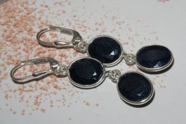 Ohrringe * SAPHIR 925 Silber * ECHT!