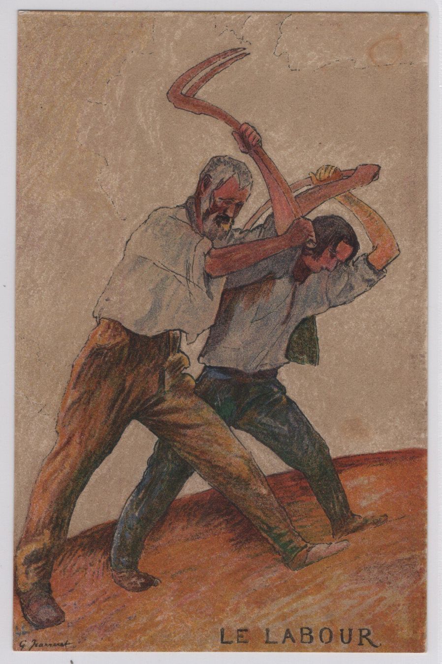 Cartoline postali: Bundesfeierkarte 1920 Nr. 28 Le Labour – Usato da Gordola venduto da tist
