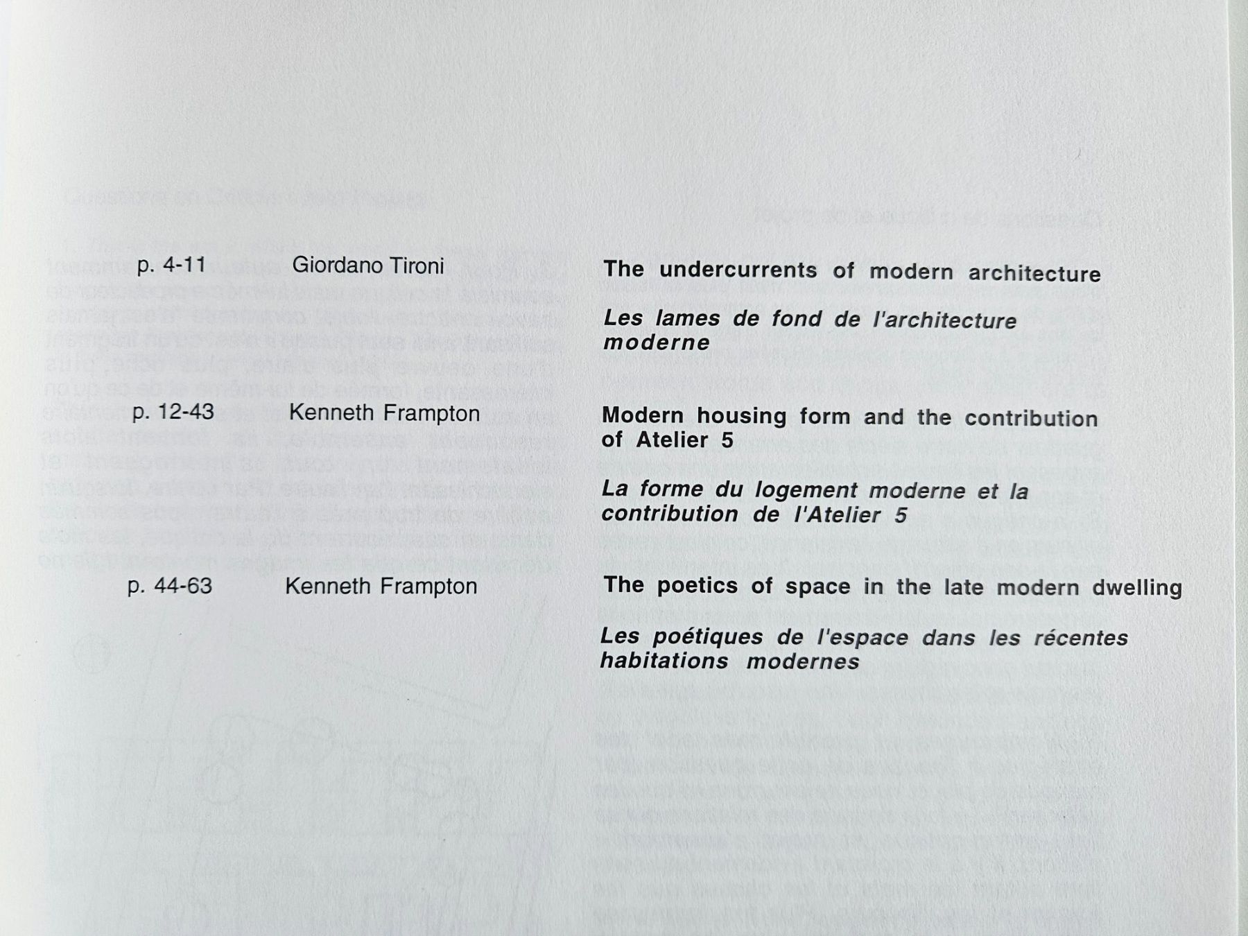 Livres: La forme du logement moderne, Kenneth Frampton, EPFL 1996 – D'occasion à Echandens par annegug 3