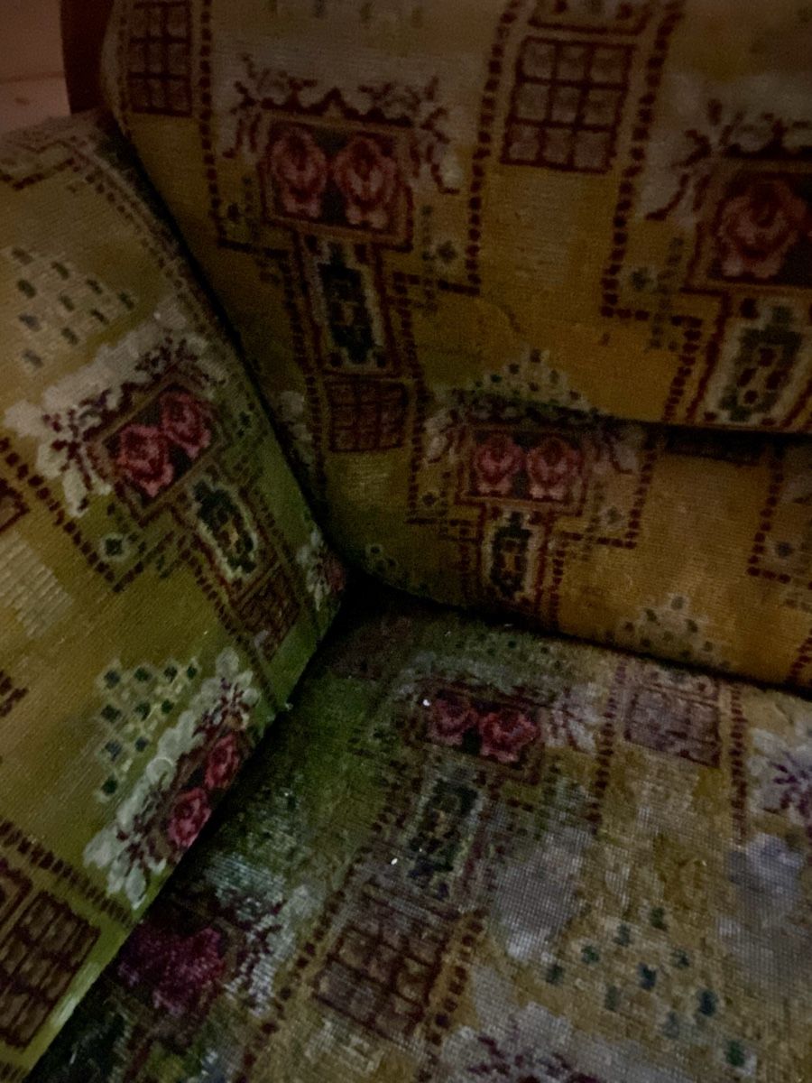 Sofas: Sofa Antik gemustert Holzrahmen Restaurationsbedürftig – Defekt aus Kirchdorf BE von Teamfanki 2