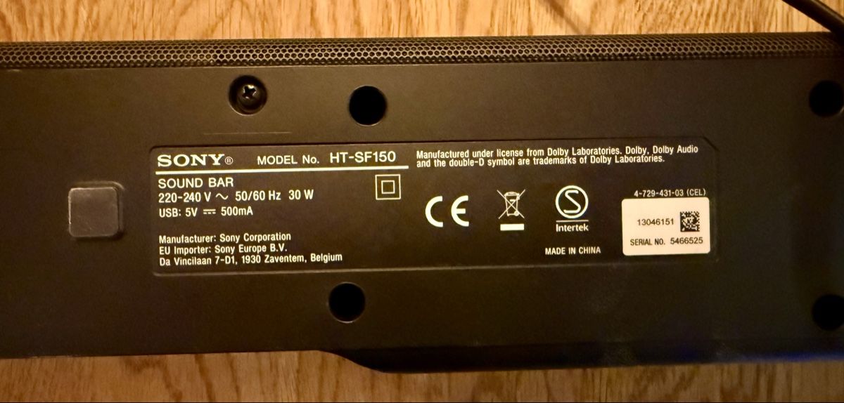 Sony Home Cinema: Sony Soundbar TOP Zustand – Usato da Solothurn venduto da sam_2rch 2