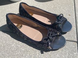 ras Ballerinas mit viel Glitzer ✨ dunkelblau Gr. 40