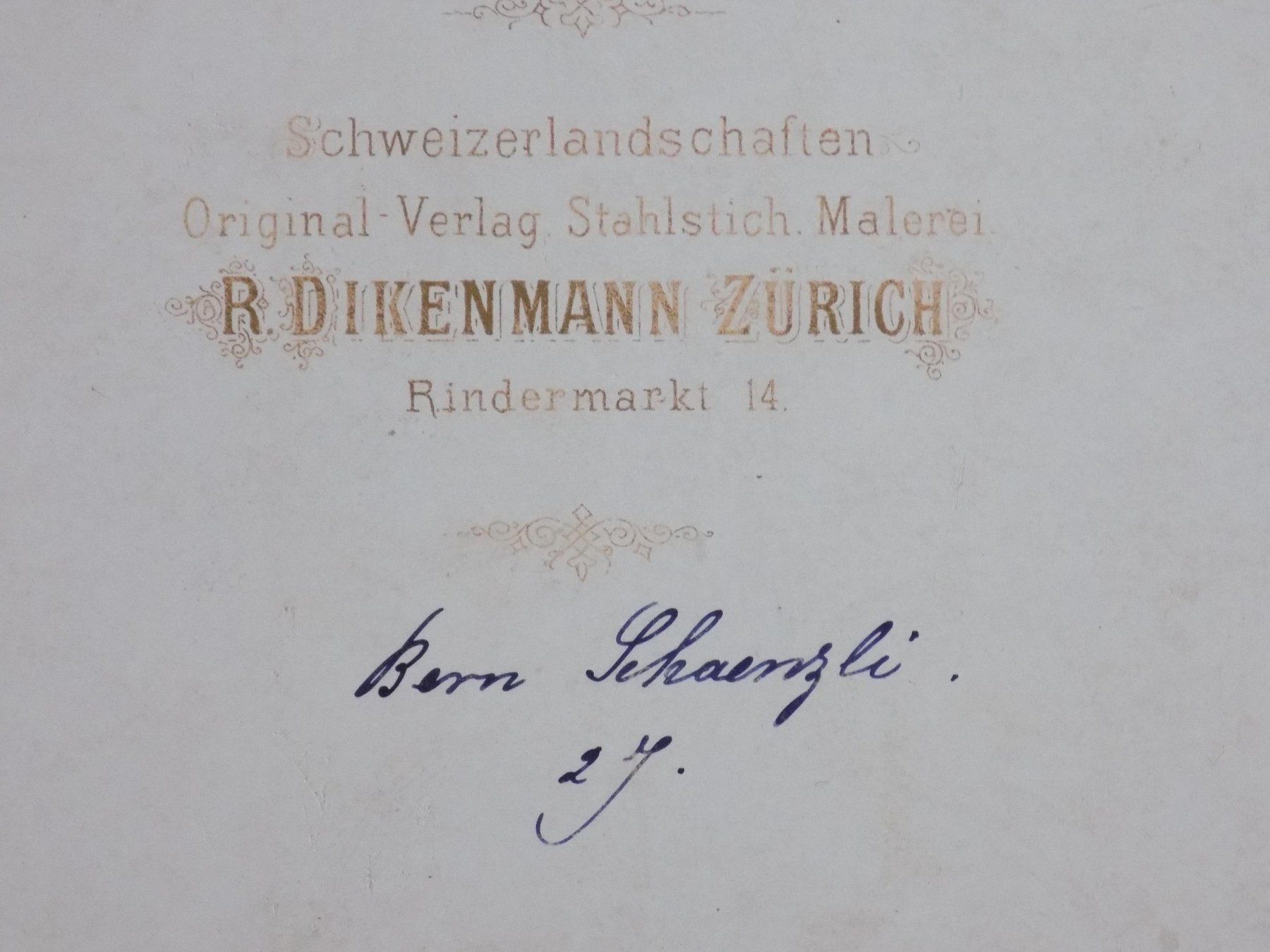 Stiche: Bern von Dikenmann – Gebraucht aus Risch von Antikfee 6