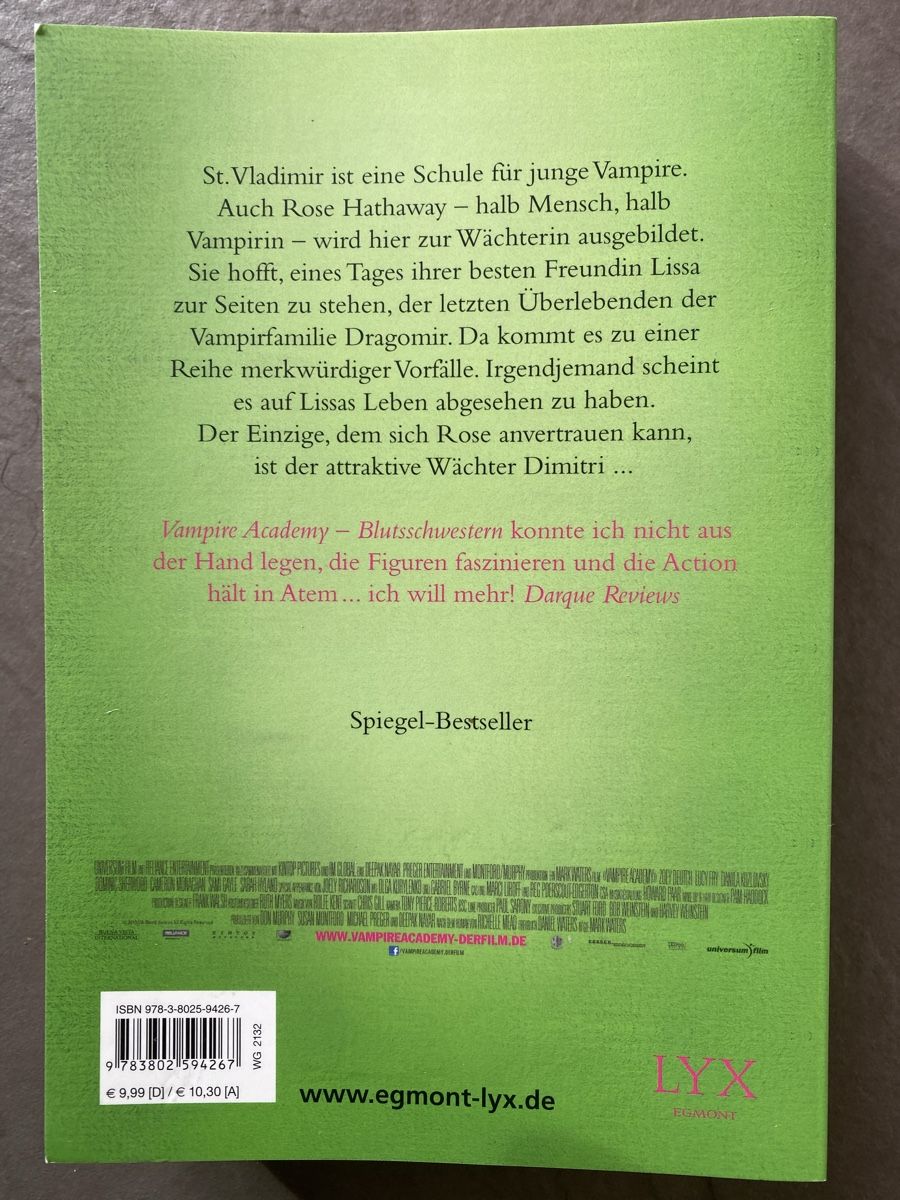 Libri: Taschenbuch Vampire Academy Blutschwestern – Usato da Oftringen venduto da Phreya 1