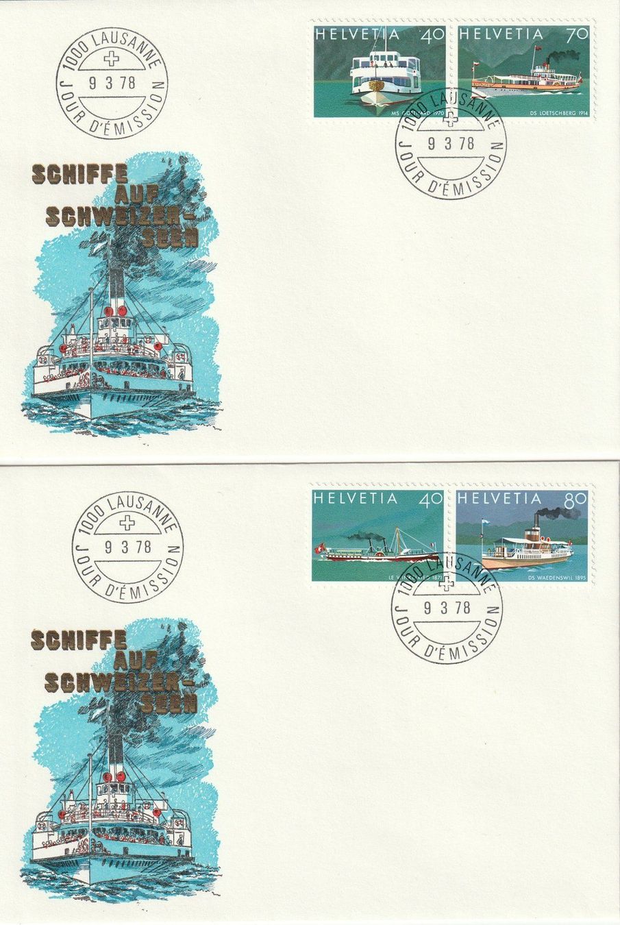 Tous les timbres: Lemanex Block 17 Belege,verschiedene Variationen. – D'occasion à uttwil par Koehlerfred 1