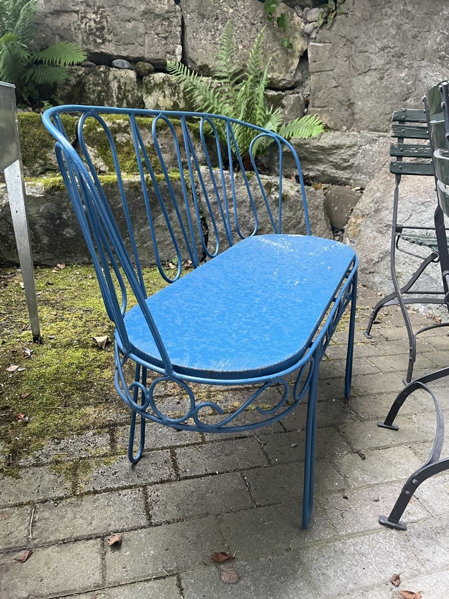 Panchine: Gartensitzbank / Bänkli blau - nostalgisch – Usato da Embrach venduto da whywhy8 1