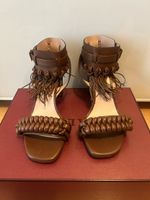 Bally sandals leather fringes size 39 NEW