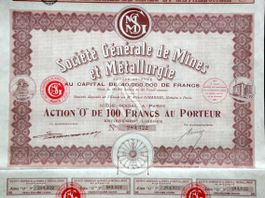 Société Générale des Mines et Métallurgie SA, Paris - 1929