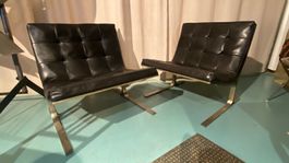 Rare Sessel Nicos Zographos Designklassiker Barcelona Chair