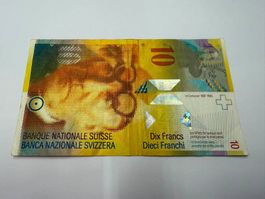 Alte Schweizer Banknote 10 SFr.