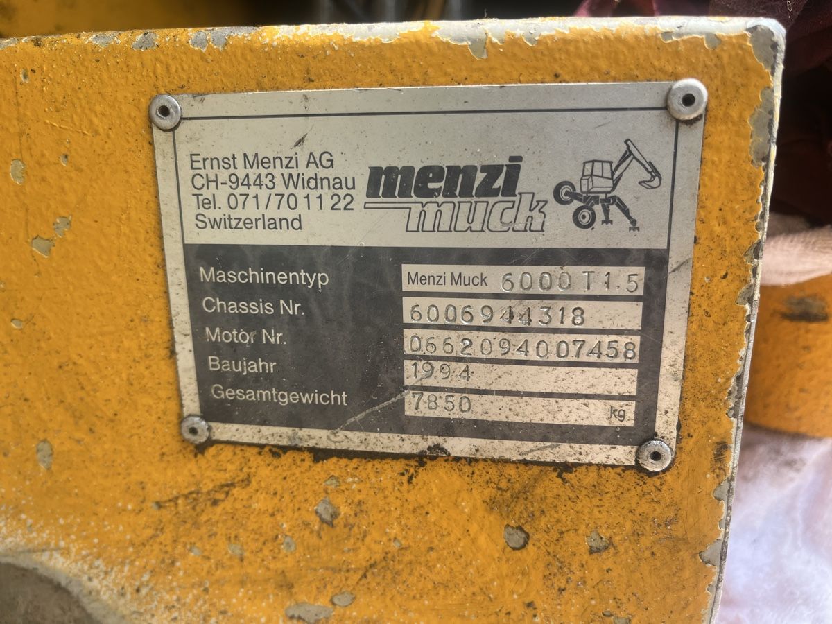 Menzi Muck Escavatori: Menzi Muck 6000 mobile – Usato da Airolo venduto da babaleone 4