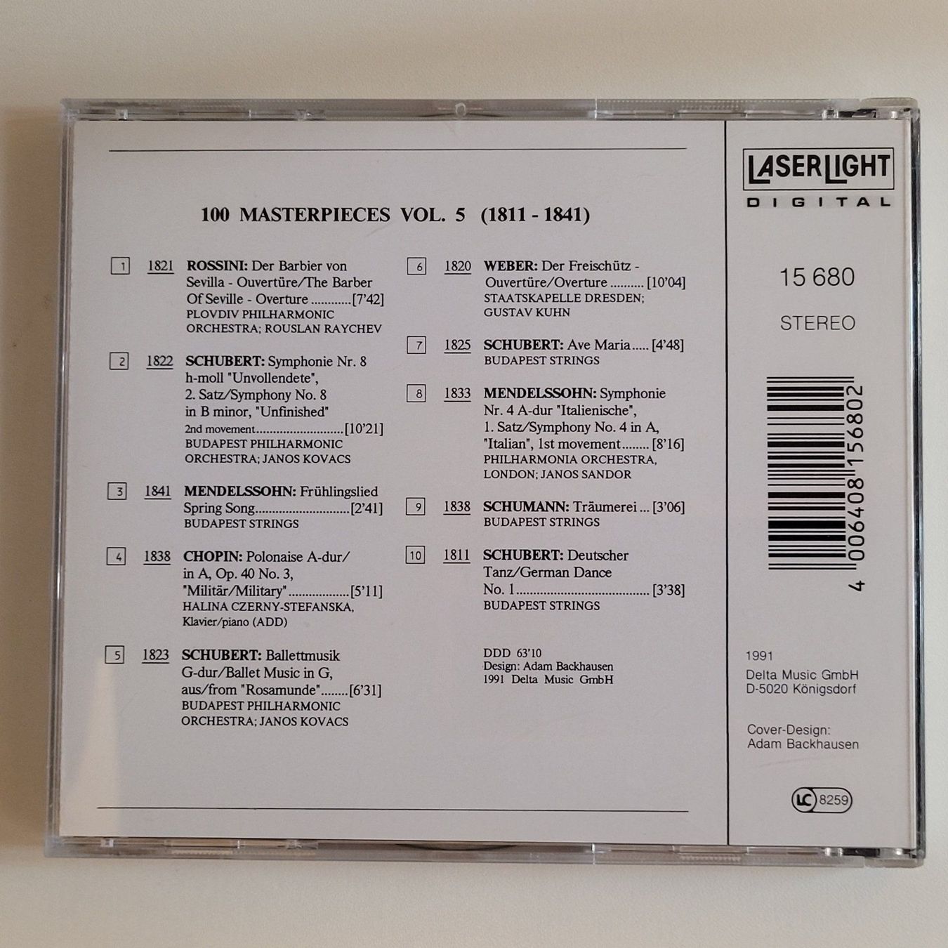 CD: 100 Masterpieces Vol.5 1811-1841 F7 – Usato da Sessa venduto da fraenklishop 1