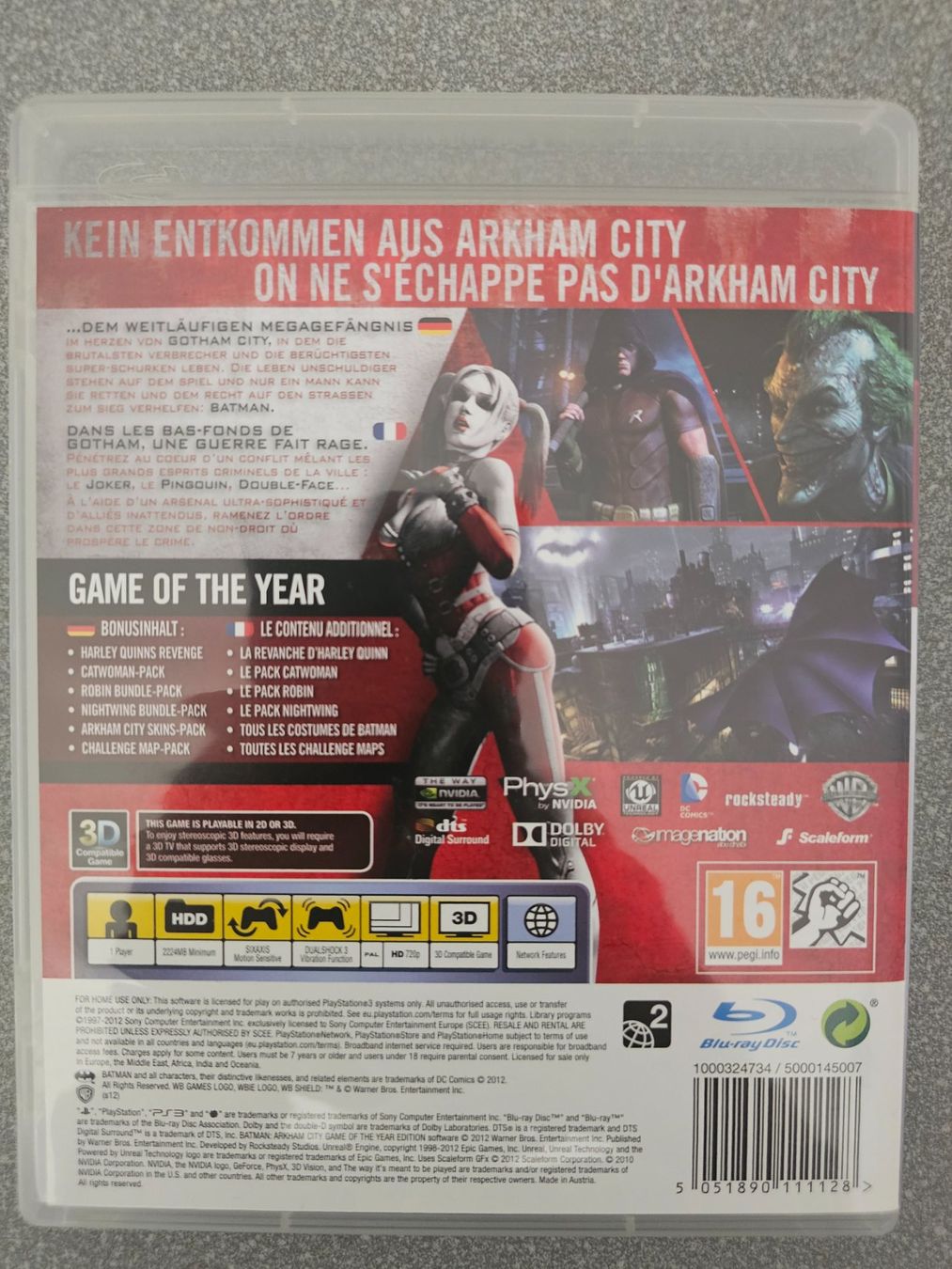 Sony Giochi: PS3 Batman Arkham City GOTY Edition 3D – Usato da Adligenswil venduto da xtfnut 2