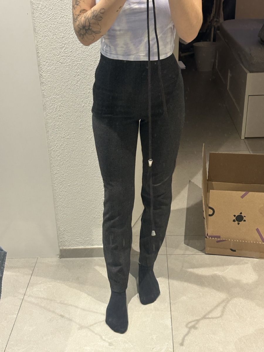 H&M Pantaloni: H&M Hose, XS, Grau Kariert – Nuovo (secondo la descrizione) da Ottenbach venduto da Irinaberther