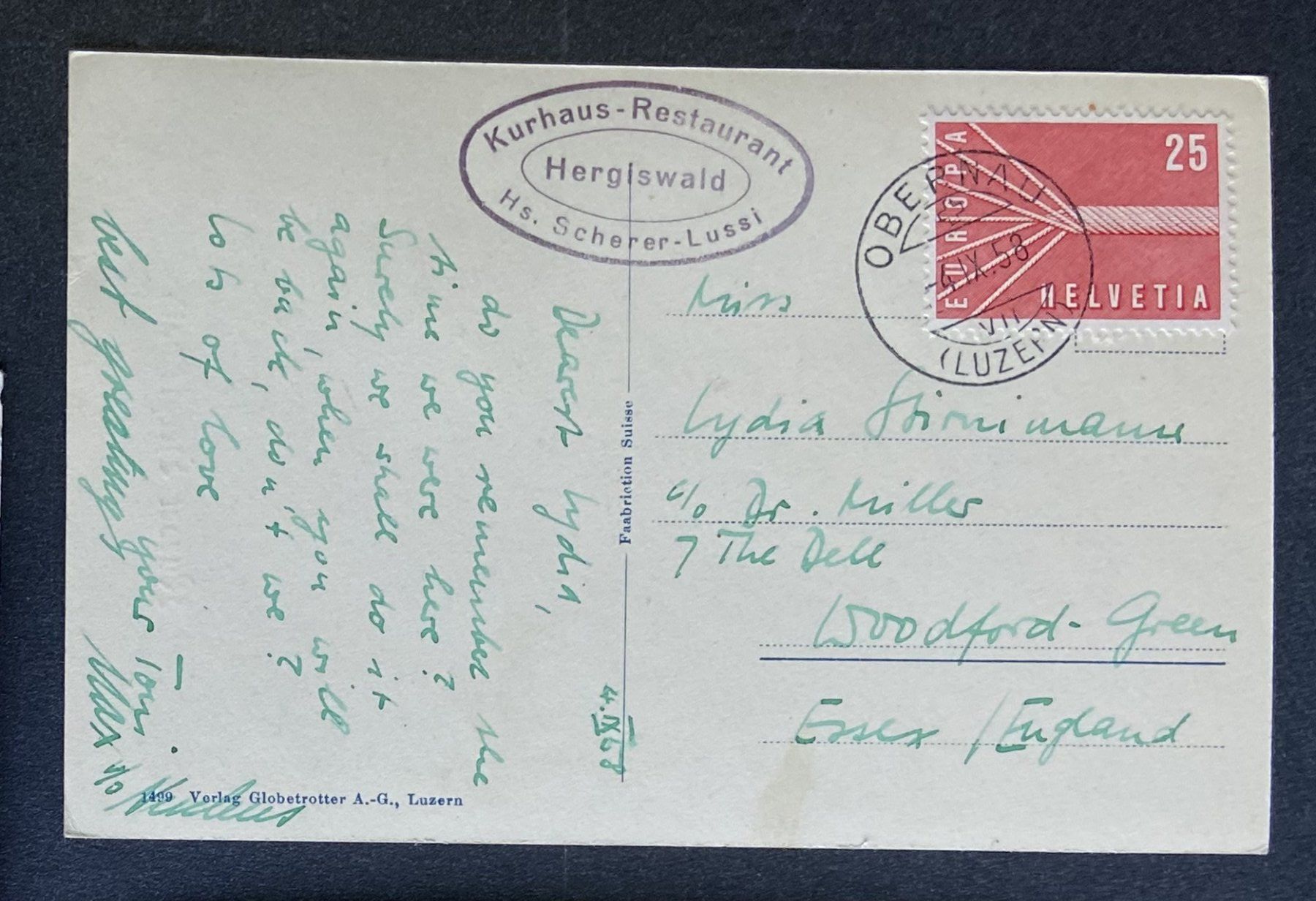 Cartoline postali: 3 AK Kurort Hergiswald – Usato da Böckten venduto da Hansi36 3