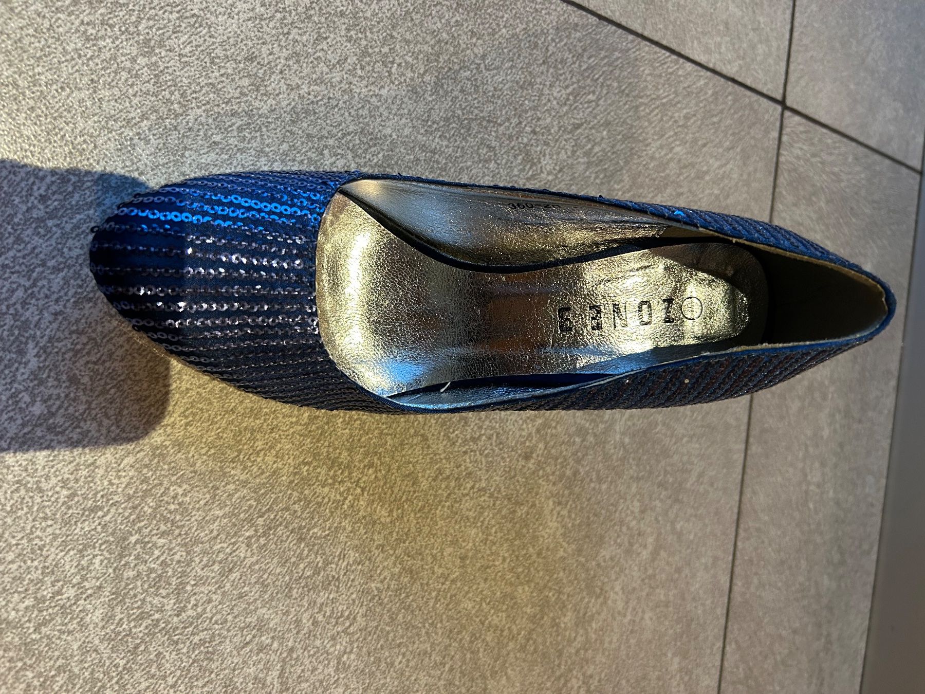 Damenschuhe: High Heels ZONE blau paillettes Gr. 37 – Neu (gemäss Beschreibung) aus Arbedo von nadia1973 4