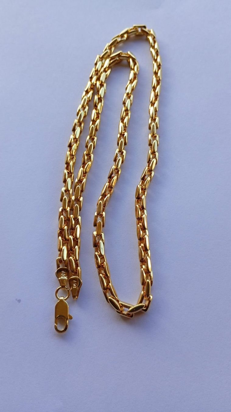 Catenine: Vergoldete Halskette mit 18 Karat – Nuovo e nell'imballaggio originale da St.Gallen venduto da Viki3 2