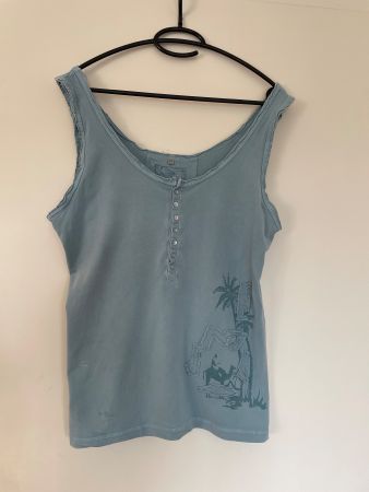 NILE hellblaues Trägershirt Gr. XL